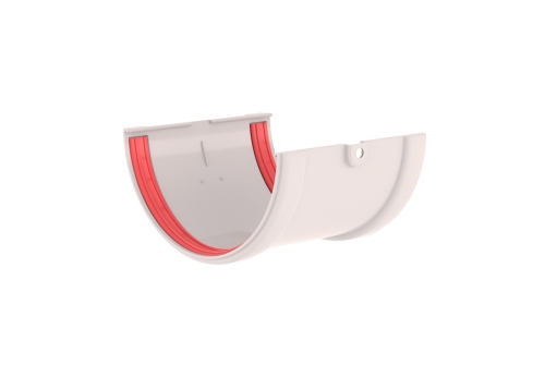 Соединитель желобов Классика 120 белый RAL 9003 Grand Line