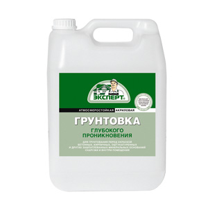 Грунтовка глубокого проникновения ВДАК-0181М 10кг Эксперт