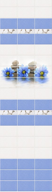 Панель ПВХ фриз 3D 250х9х2700 мм NOVITA Каприз (рисунок)  РИСУНОК СОСТОИТ из  3  ШТ