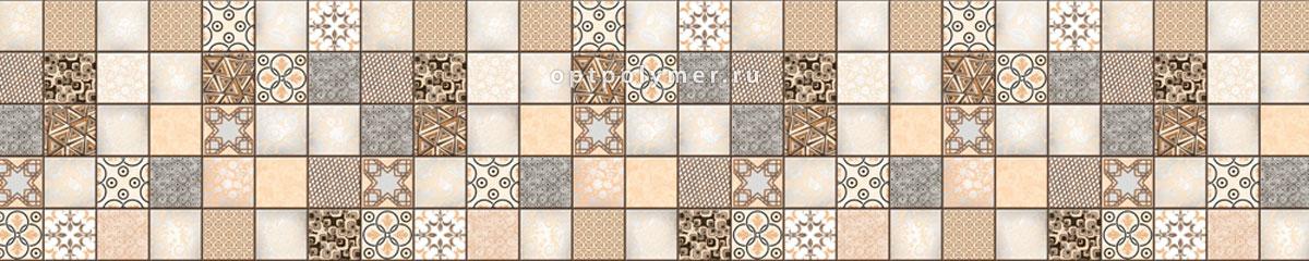 Фартук ПВХ фотопечать Марокко коричневый Ф-386 600*3000 мм