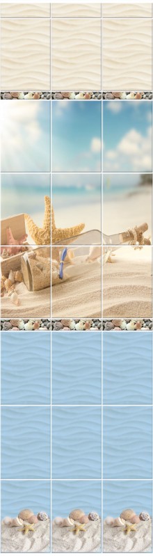 Панель ПВХ фриз 3D 250х9х2700 мм NOVITA Романтика (рисунок) РИСУНОК СОСТОИТ из  3  ШТ