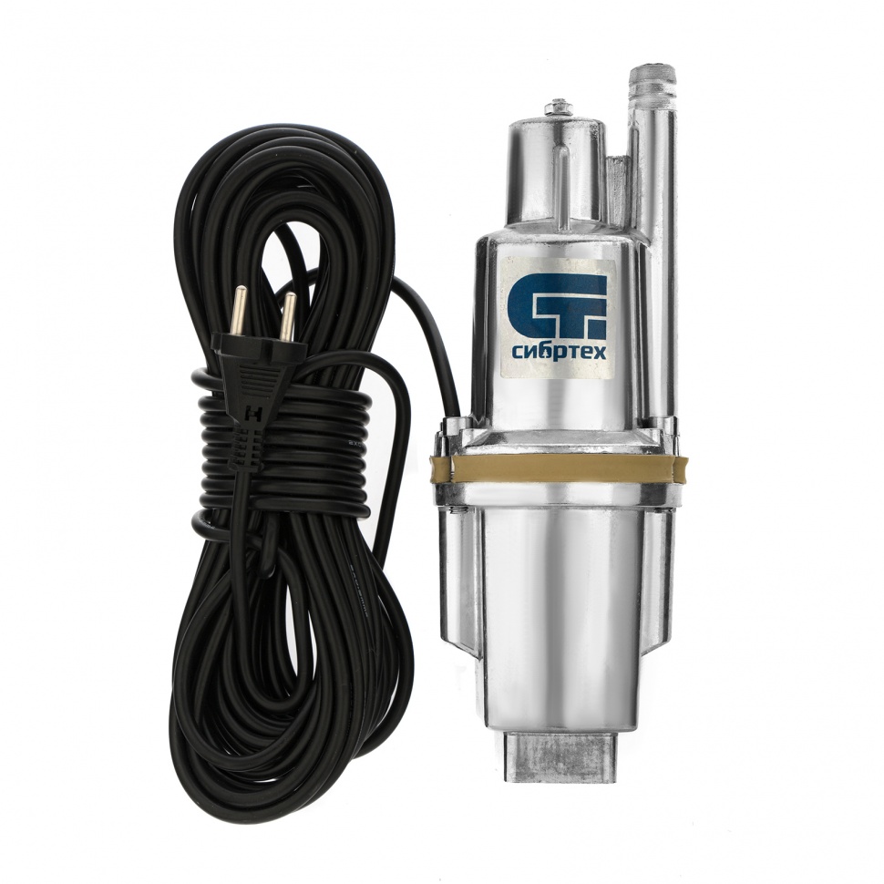 Насос вибрационный нижний забор СВН300Н-15, 300Вт, напор 75м, 1200л/ч, кабель 15м Сибртех 99302