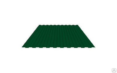 Лист профилированный зеленый С 8 2000х1200 мм ПЭ-6005-0,45 лист- 2,4 м2