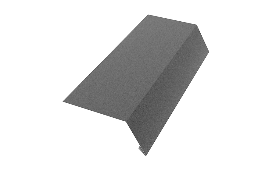 Планка карнизная графит 100х65х2000 мм ПЭ-7024 ЭКО