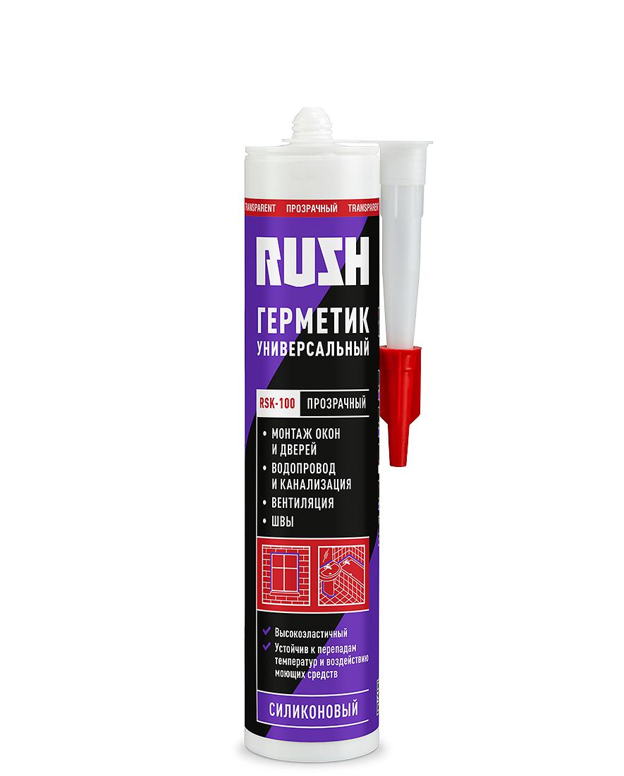 Герметик силиконовый универсальный прозрачный RASH 240 мл RSK100 (12шт)