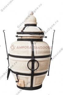 Тандыр Сармат Большой толщ стен 5см Высота с крышкой 104см диам горла 25см диаметр 59см вес 125кг