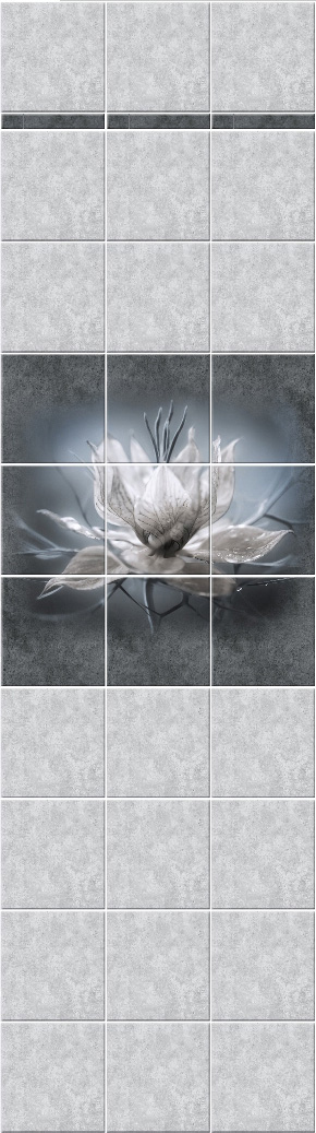 Панель ПВХ фриз 3D 250х9х2700 мм NOVITA Аврора (рисунок) РИСУНОК СОСТОИТиз 3  ШТ