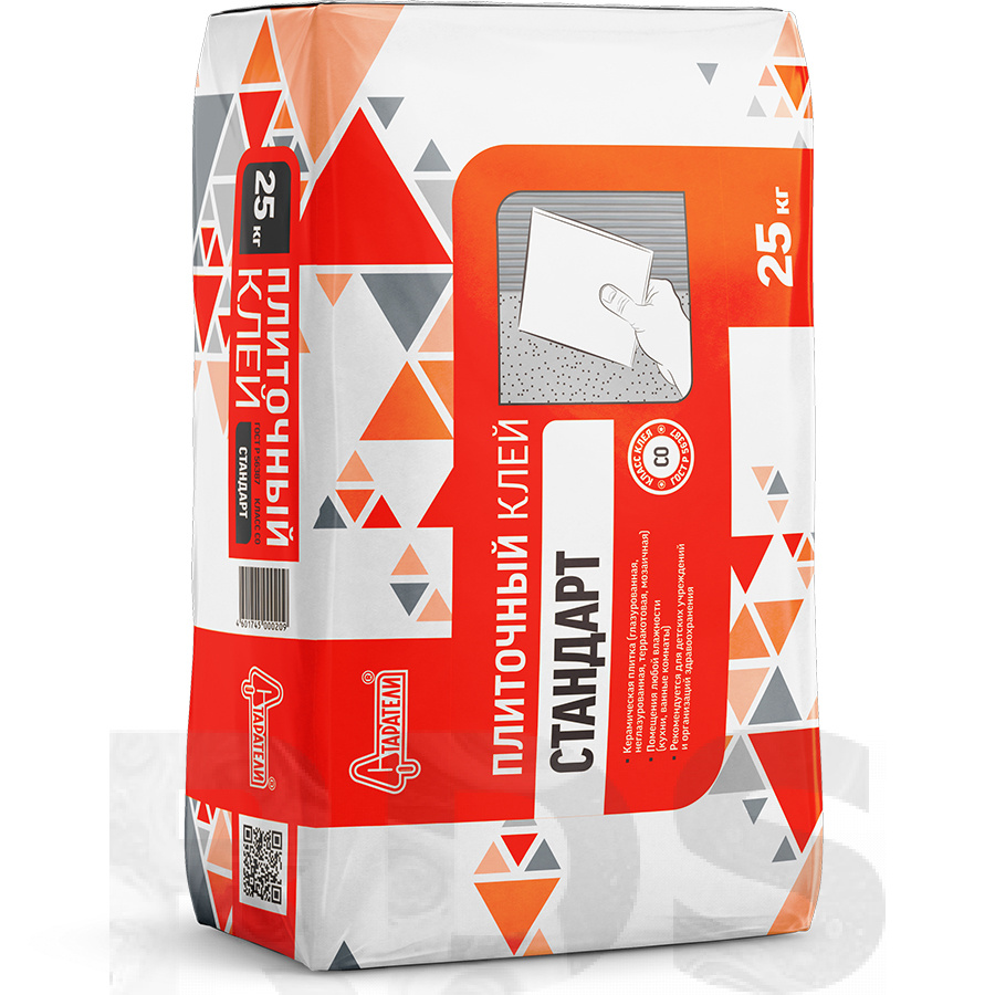 Клей для керамической плитки Стандарт 25 кг Старатели