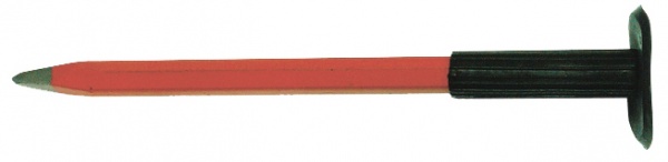Скарпель-пика 300 х 16 мм с резиновым протектором Политех, 2529116