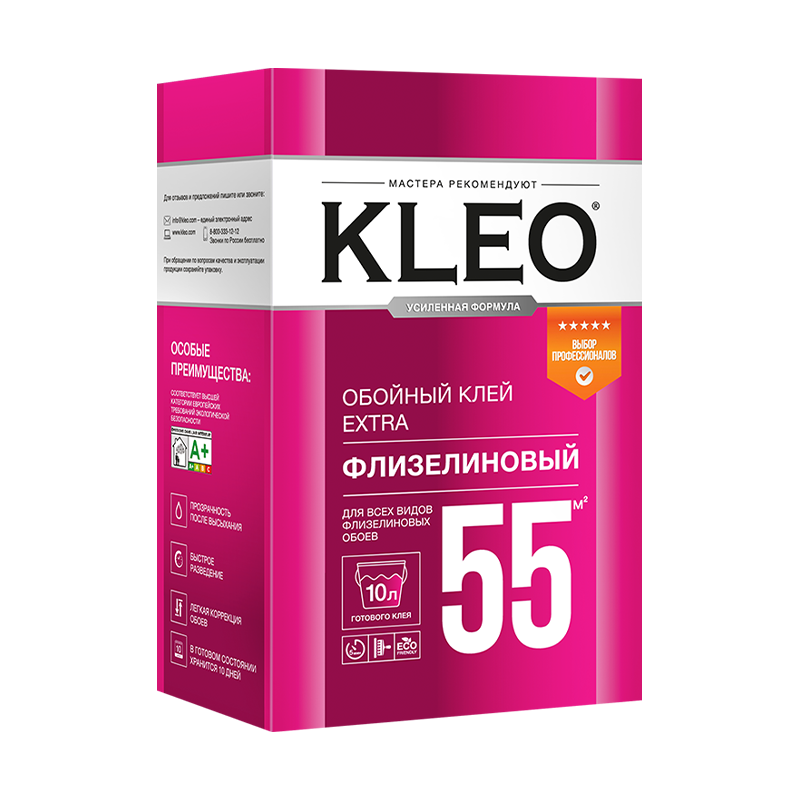 Клей обойный KLEO EXTRA 55 д/флизелин. обоев