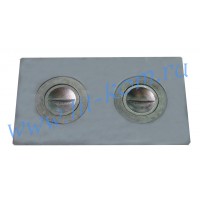 Плита чуг двухконфорочная П2-3 710*410 (Б)