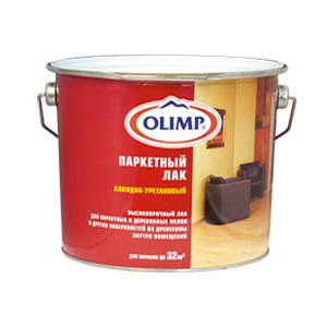 Лак паркетный матовый, 2.7л Олимп