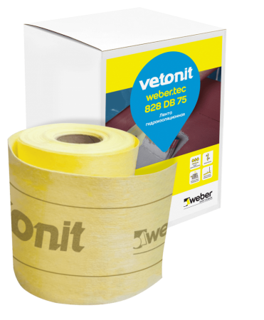 Лента гидроизоляционая эластичная ТЕК 828 DB75 ВЕТОНИТ 10м