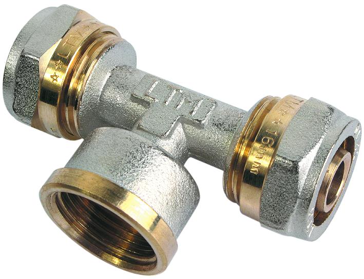 Тройник 16х1/2