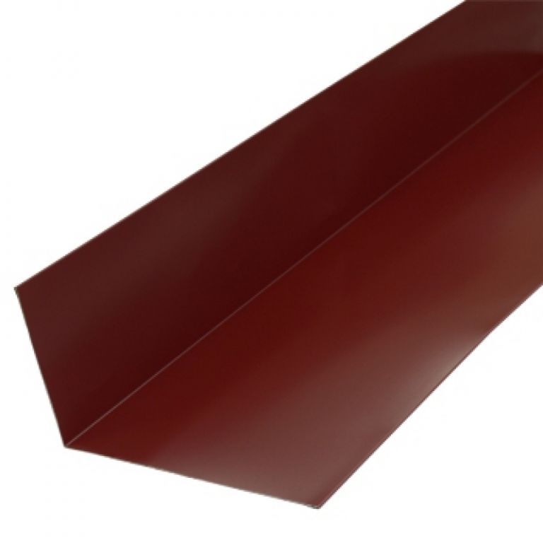 Планка примыкания верхняя 2000*250*147 ПЭ (Ral 3005) бордо ЭКО