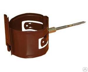 Крепление трубы на кирпич ф90 ПЭ (Ral 8017 коричневый) ЭКО