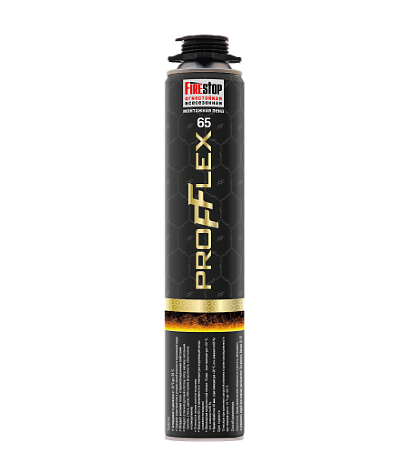 Пена монтажная проф. противопожарная PROFFLEX FireStop 65