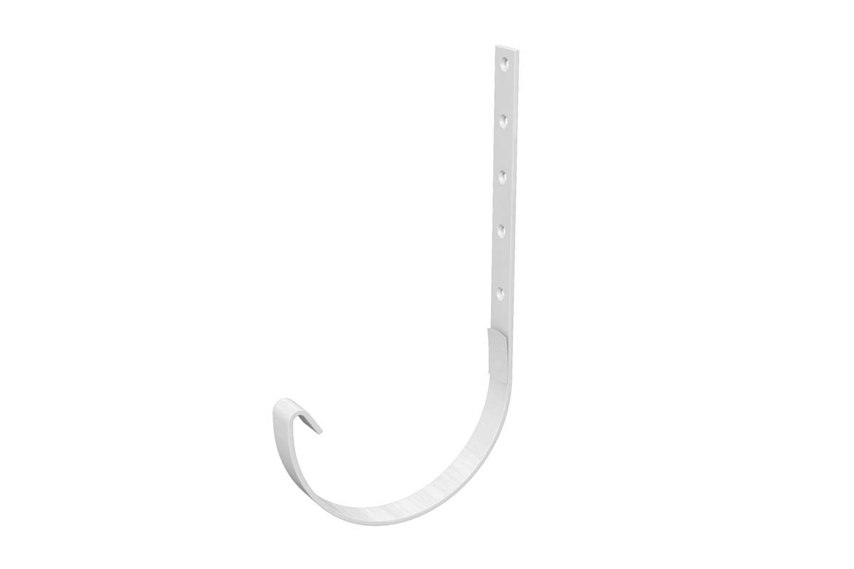 Держатель желоба ф125 мм (Ral 9003 белый) ЭКО