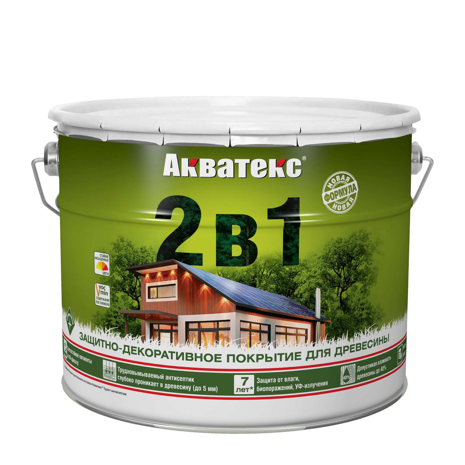 Антисептик для древесины декоративный Палисандр 9 л Акватекс