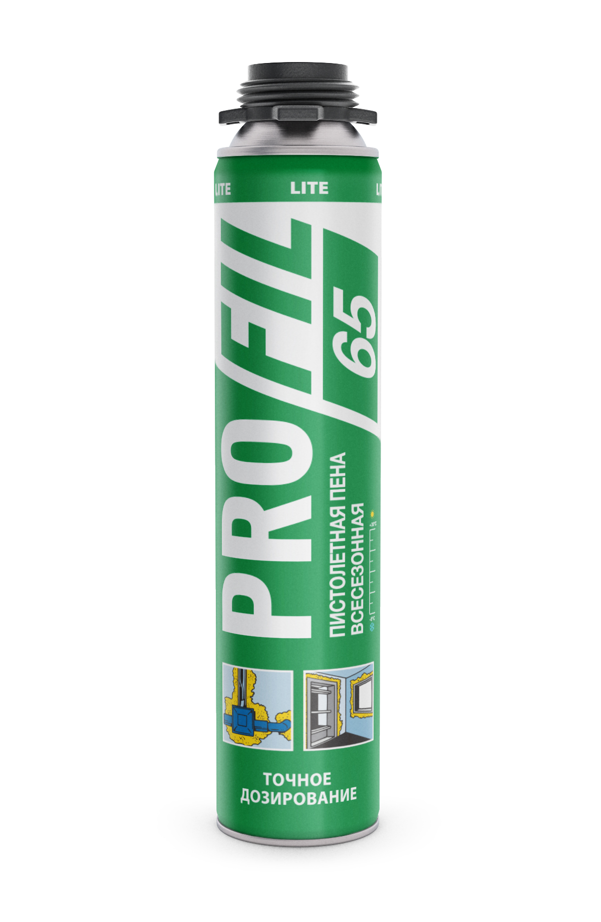 Пена монтажная проф. PROFIL (Soudal) 65 Lite 735 гр  (12)