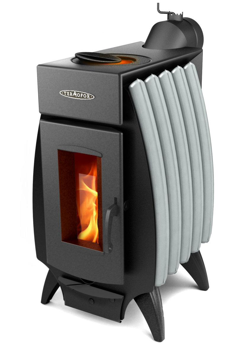 Печь  отопительная ОГОНЬ-БАТАРЕЯ  5   6 кВт(  до 100 м3) вес 42 кг