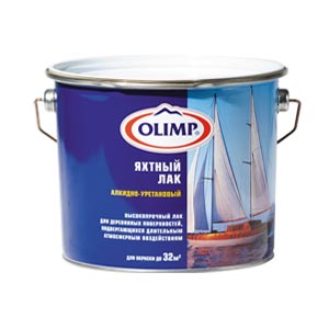 Лак яхтный глянцевый, 0,9л Олимп