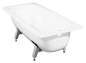 Ванна стальная DONNA VANNA 150x70x40 cм. с опорной подставкой OP-01200, без ранта,белая орхидея, ВИЗ DV-53901 