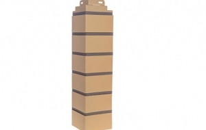 Угол "Кирпич KLINKER" желтый FineBer (119х485 мм)(10 шт/упак)