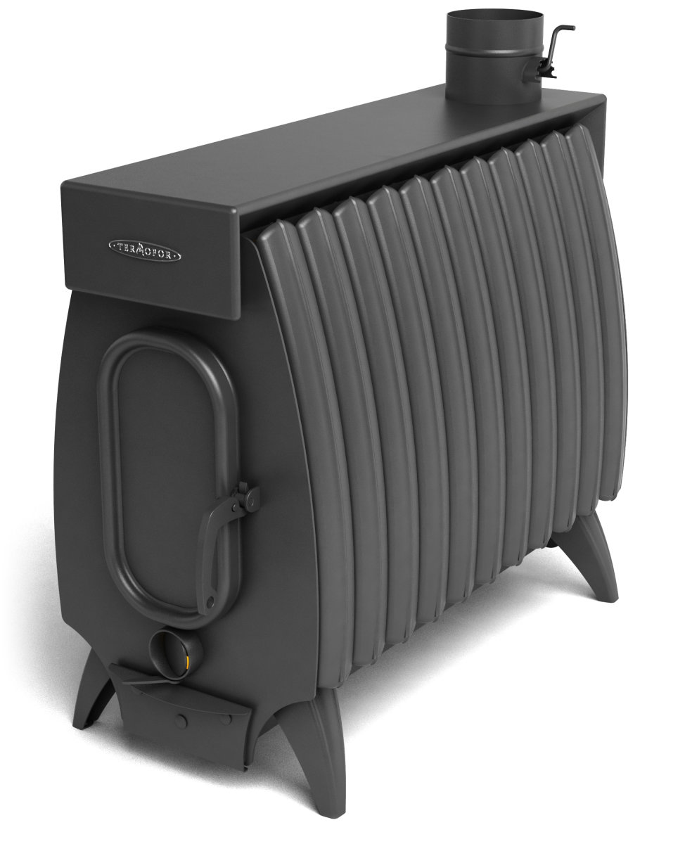 Печь отопительная Огонь-Батарея 11  ЛАЙТ 16 кВт до 250 м3 дд 120мм 62кг мин высота д 5м