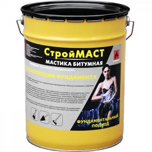 Мастика битумная  СтройМАСТ фундамент 18л