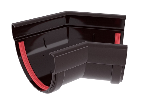 Угол желоба 135 град. Дизайн 135 шоколадный RAL 8017 Grand Line