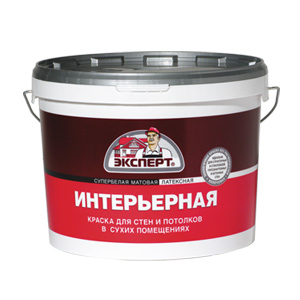 Краска интерьерная супербелая Эксперт, 14кг
