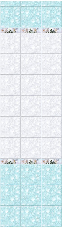 Панель ПВХ фриз 3D 250х9х2700 мм NOVITA Крокус лазурь (фон)