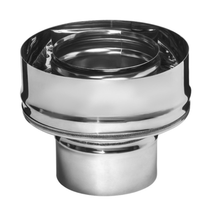 Переход с одноконт на двухконтур (конический старт-сендвич) д.150/210 нерж толщ. 1мм/0,5мм СМ31318