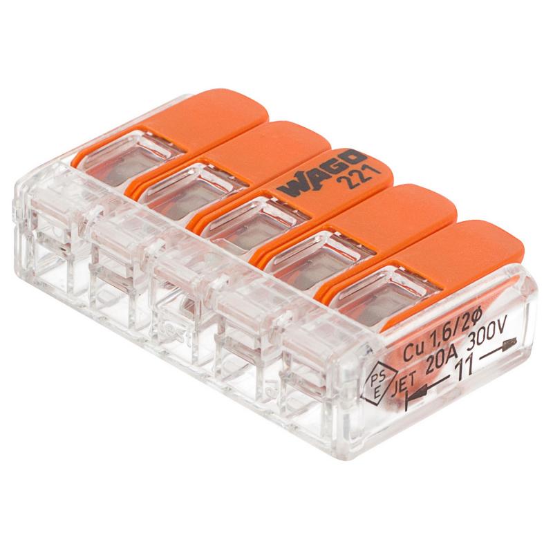 Клеммник с зажимом WAGO 5* (3-2,5) 212-415
