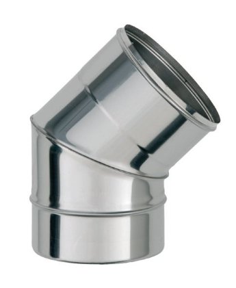 Колено нерж. угол 45 град. 0,5 мм д 130 мм