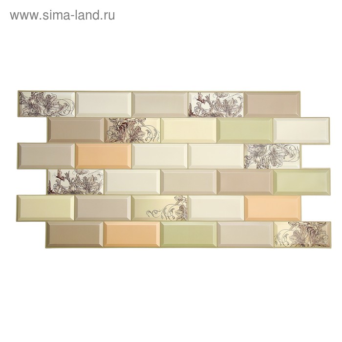 Панель ПВХ Плитка Ар Нуво 966*484 мм (10 шт.уп)