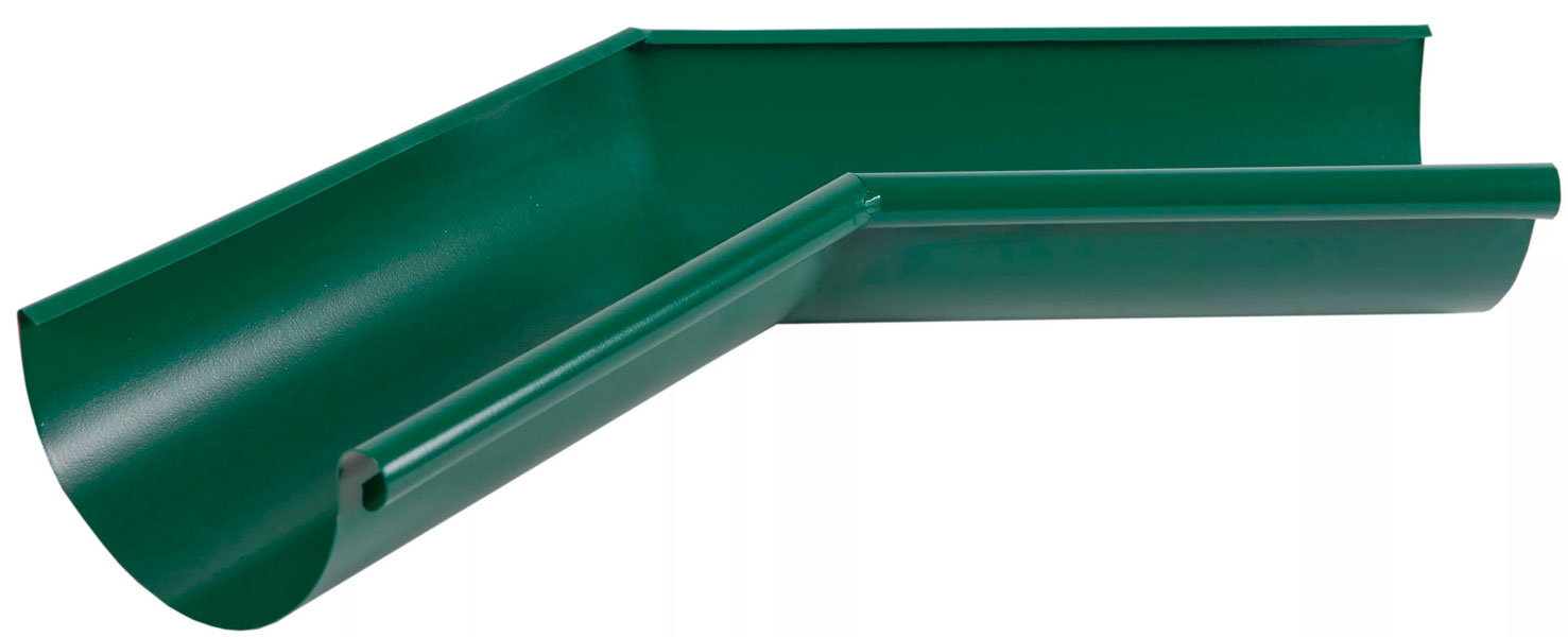 Угол желоба внутренний зеленая Д 125 мм ПЛД-02-6005