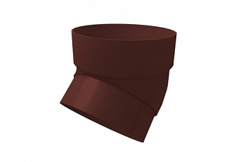 Колено трубы ПВХ 45 град.шоколадное RAL 8017 Grand Line