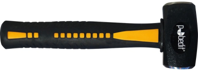 Кувалда, 1000 г, кованная, фибергласовая обрезиненная рукоятка, Pobedit, 2530410