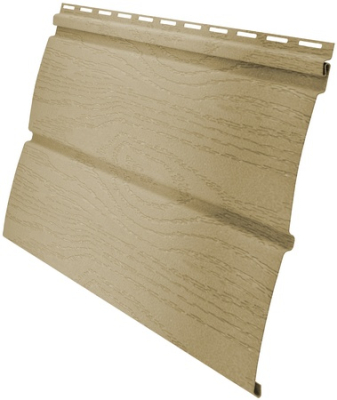 Сайдинг Блок-Хаус Карельский (0,244 х 3,00) ваниль Гранд Лайн (22 шт.уп)