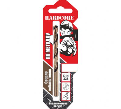 Сверло по металлу 6.5x101 мм, кобальтовое, 