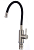 Смеситель для кухни SAVOL с гибким цветным изливом (цвет излива чёрный)/Сатин S-SUS6002-01