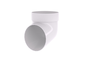 Колено сливное ПВХ  белое RAL 9003 Grand Line