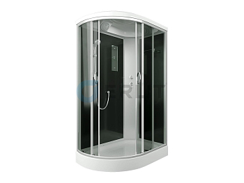 Душ кабина Erlit 120*80*215 арт.ER3512PR-С2 (R)тониров/стекло низкий поддон тропический, ручной душ,