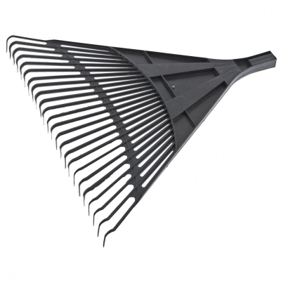 Грабли веерные пластиковые, 600 мм, 24 плоских зуба, без черенка, Сибртех