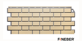 Панель фасадная "Кирпич KLINKER" желтый FineBer (1126(1045)х474(440) мм)(12 шт/упак)