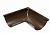 Угол желоба наружный коричневый Д 125 мм ПЛД-02-8017 
