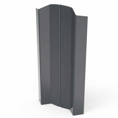 Штакетник Стандарт М-образный фигурный 100*1500 мм металл ПЭ-8017 коричневый