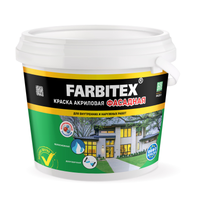Краска фасадная FARBITEX 3 кг